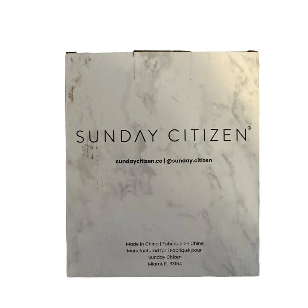 Sunday Citizen Resin Bath Set Unisex OS White Marble Gold Soap Dispenser Tumbler